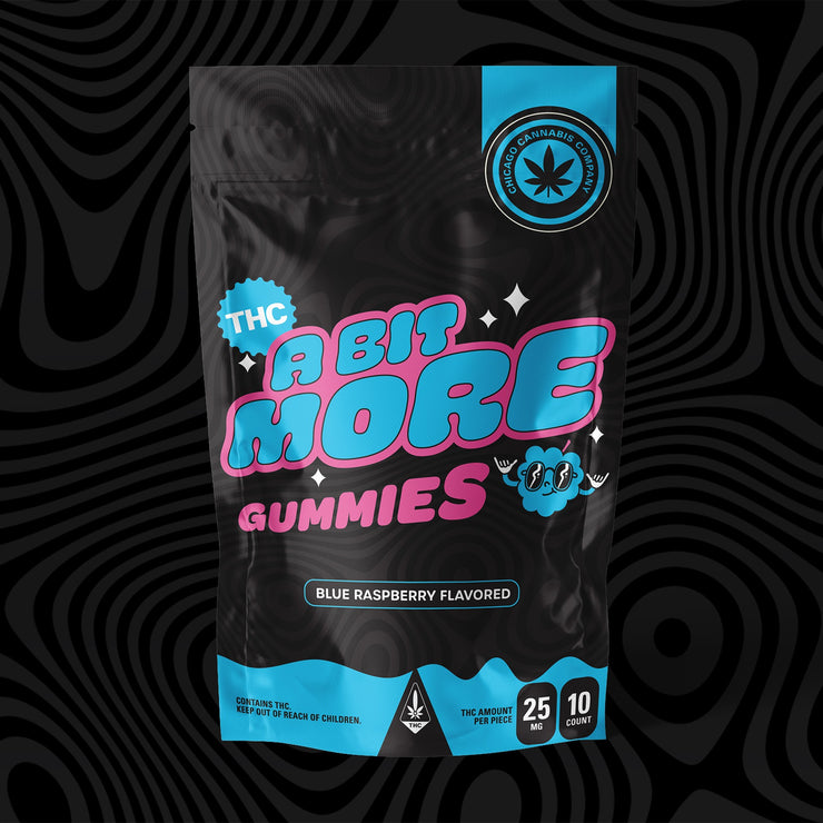 A Bit More Gummies: Blue Raspberry (250mg) โ Chicago Cannabis Company