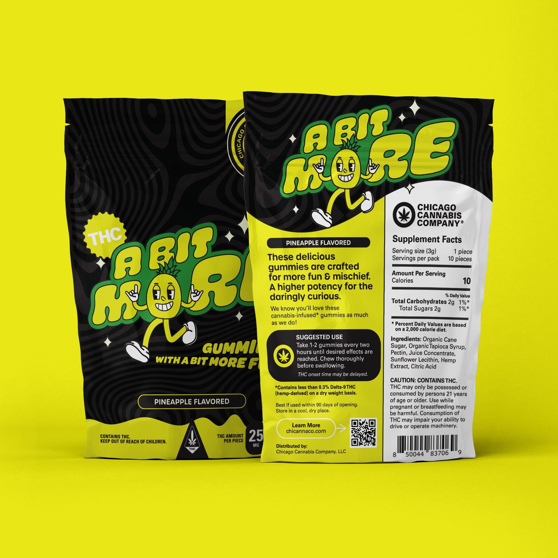 A Bit More Gummies: Pineapple (250mg)