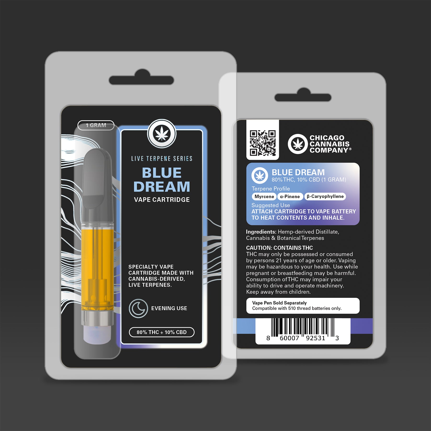 THC Vape: Live Terpene Series (1g cartridge)