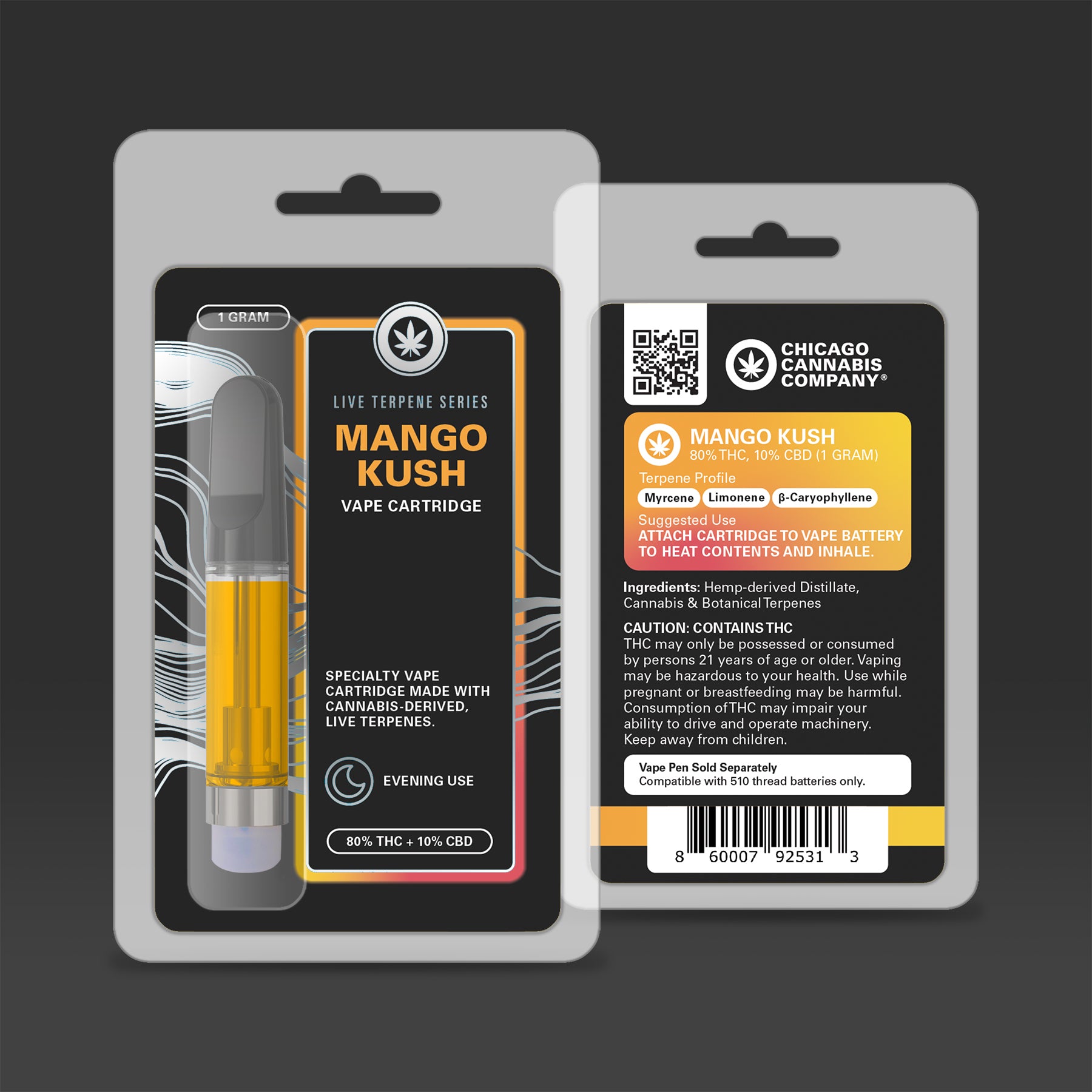 THC Vape: Live Terpene Series (1g cartridge)