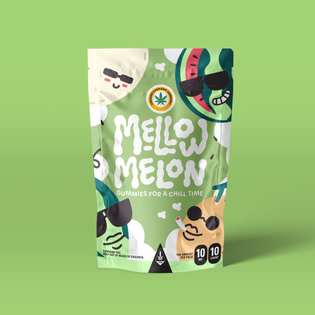 Mellow☆Melonページ Mellow Melon THC Gummies (100mg) – Chicago Cannabis Company